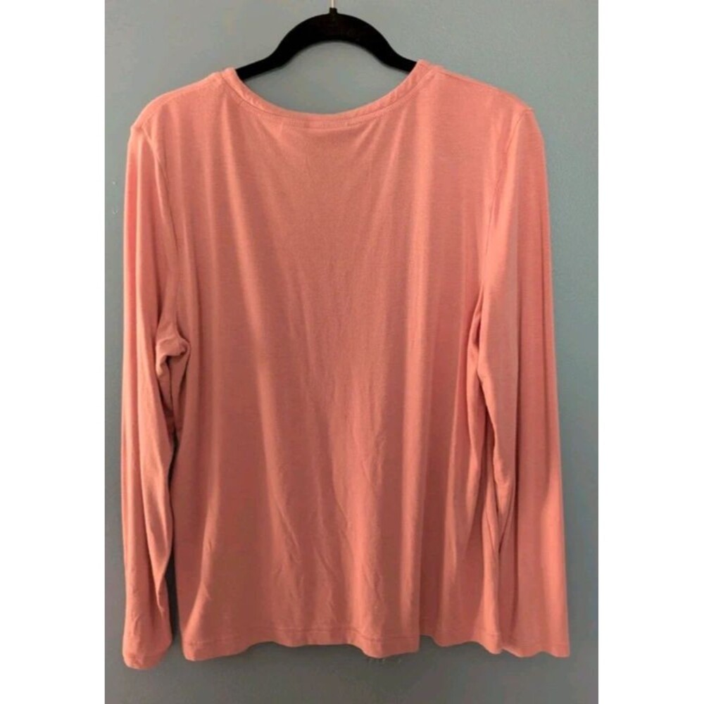 Chico's Women's Long Sleeve Blouse, Size 2 Pink